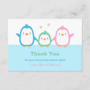 Cartes de remerciement pour Baby Shower Famille de