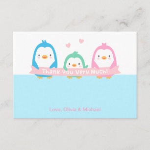 Cartes de remerciement pour Baby Shower Famille de