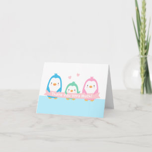 Cartes de remerciement pour Baby Shower Famille de