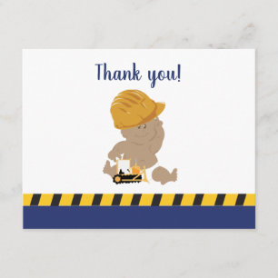 Cartes de remerciement pour Baby Shower garçon Con