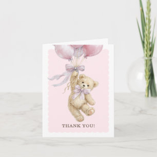 Cartes de remerciement pour Baby Shower Teddy Bear