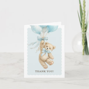 Cartes de remerciement pour Baby Shower Teddy Bear