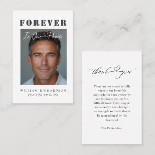 Cartes de remerciement pour budget de sympathie fu