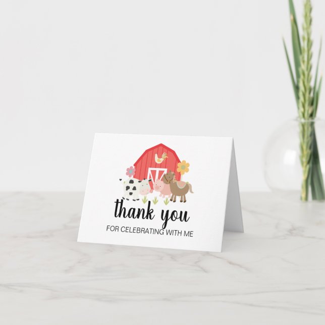 cartes de remerciement pour fête d'anniversaire à  (Devant)