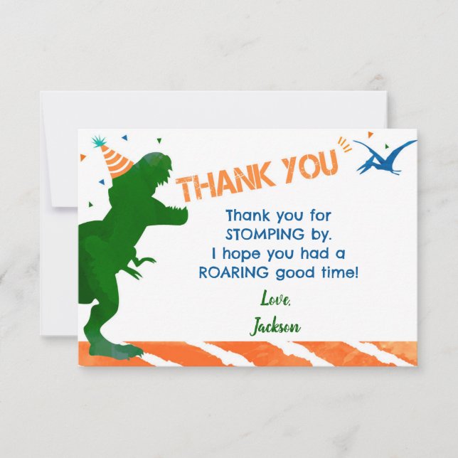 Cartes de remerciement pour fête d'anniversaire Di (Devant)