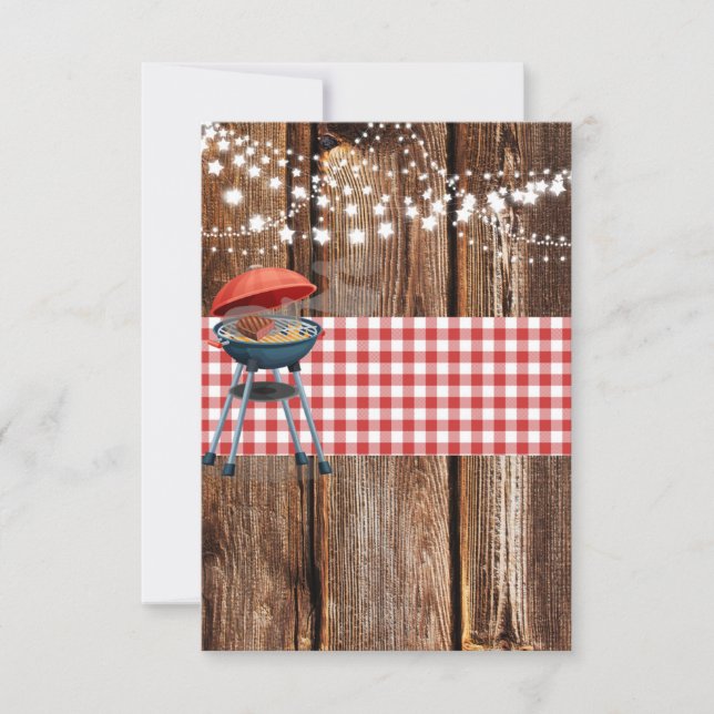 Cartes de remerciement pour fiançailles Lets Grill (Devant)