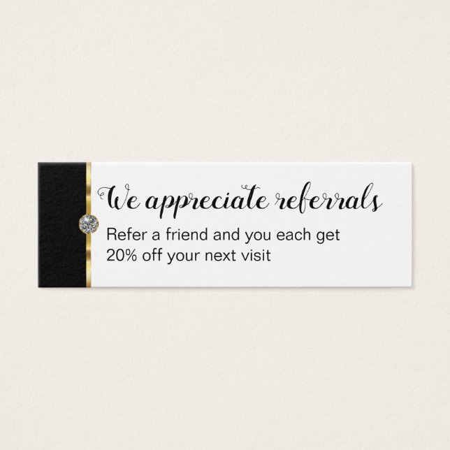 Cartes de remerciement pour la clientèle tendance  (Devant)