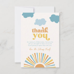 Cartes de remerciement pour l'anniversaire du sole