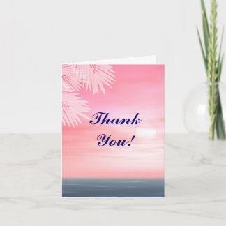 Cartes de remerciement pour mariage sur la plage