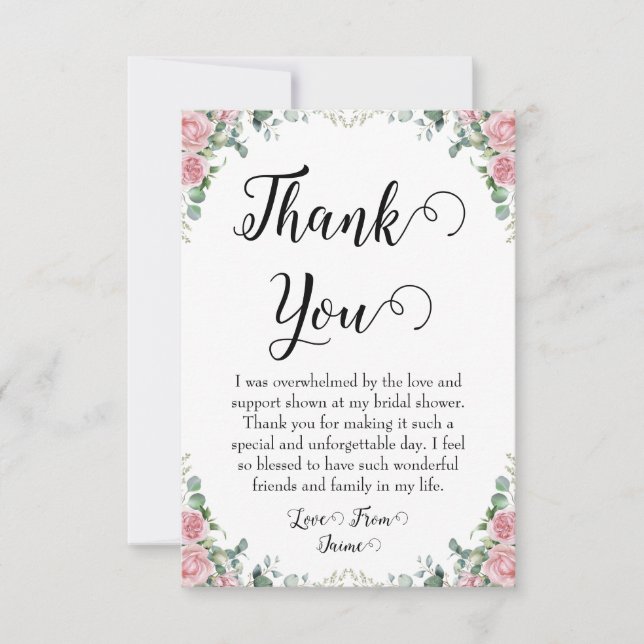 Cartes de remerciement pour une baby shower de mar (Devant)