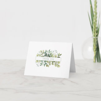 Cartes de remerciement Pretty Greenery
