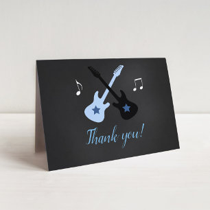 Cartes de remerciement Rock a bye Baby Rock Star