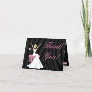 Cartes de remerciement shabby chic motif zèbre pou
