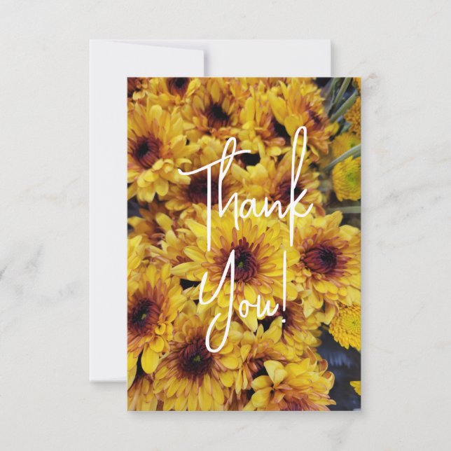 Cartes de remerciement Tournesol (Devant)