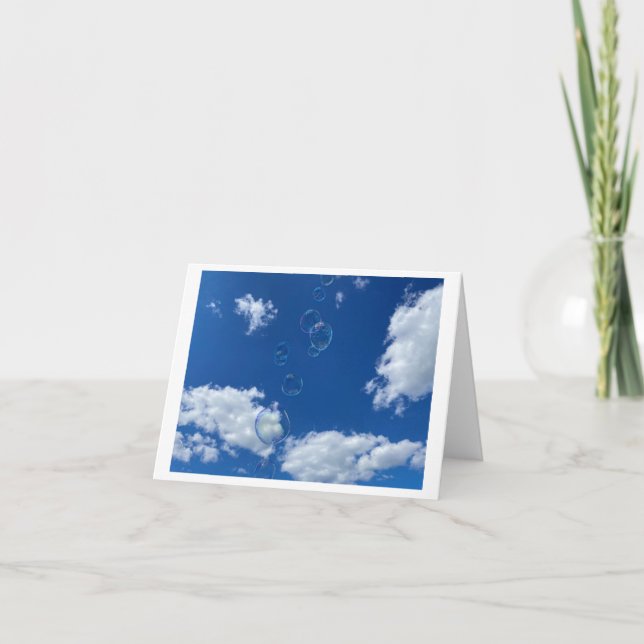 Cartes de remerciements bulles (Devant)