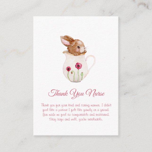 Cartes de remerciements de l'infirmière - multiple (Devant)