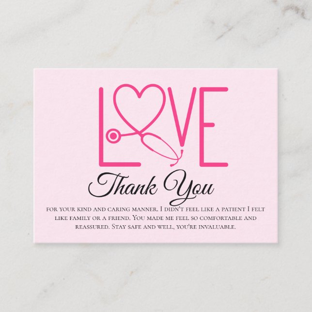 Cartes de remerciements de l'infirmière - multiple (Devant)