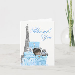 Cartes de remerciements du Baby shower Paris