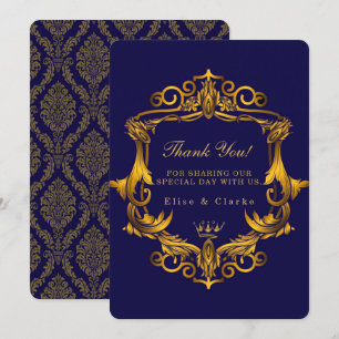 Cartes de remerciements du Mariage royal