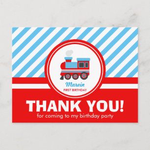 Cartes de Remerciements du train Choo Choo