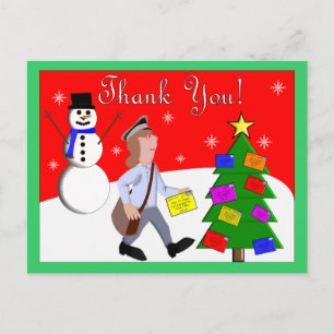 Cartes de remerciements du transporteur de lettres