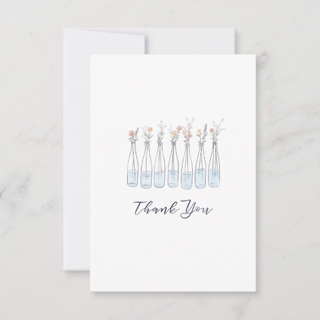 Cartes de remerciements Fleurs sauvages (Devant)