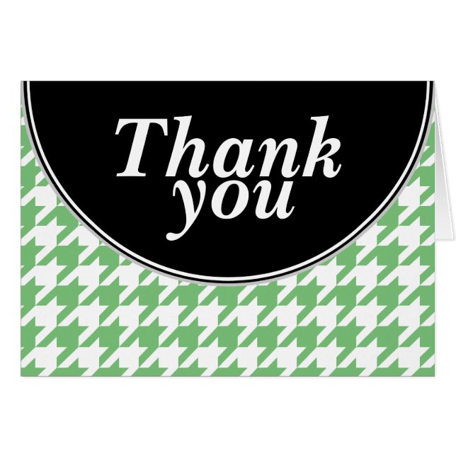 Cartes de Remerciements Green Personnalisé Houndst (Devant Horizontal)