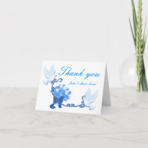 Cartes de remerciements personnalisées Dove