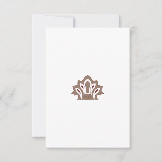 Cartes de remerciements personnalisées | Minimal e (Devant)