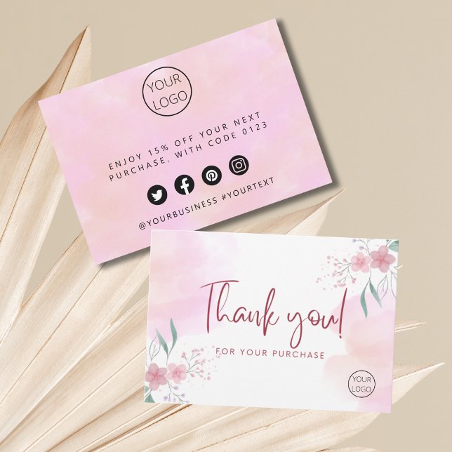 Cartes de remerciements personnalisées Professionn (Personalized Thank You Cards Professional)