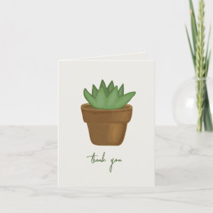 Cartes de remerciements Plante succulents