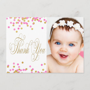 Cartes de remerciements pour les filles photograph