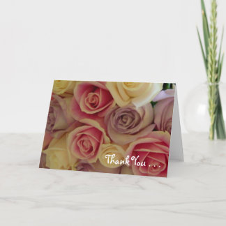 Cartes de remerciements roses