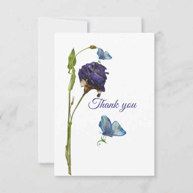 Cartes de remerciements simples (Devant)