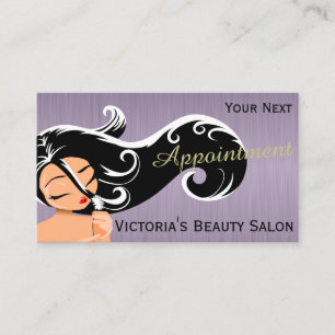 Cartes de rendez-vous de Madame coiffeur