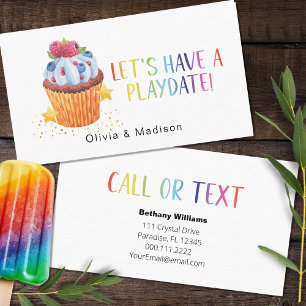 Cartes de rendez-vous de maman avec Cupcake aux fr
