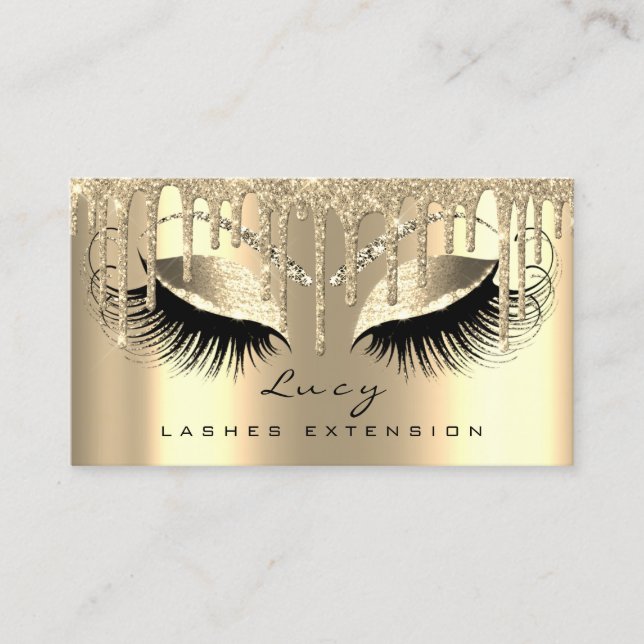 Cartes de rendez-vous de maquillage Lashes de Part (Devant)