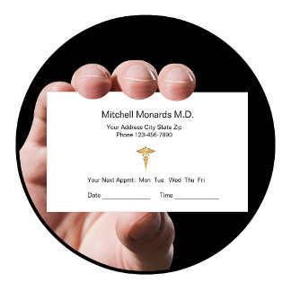 Cartes de rendez-vous du cabinet du médecin