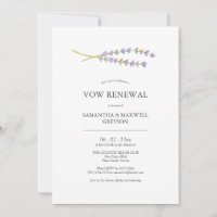Cartes de renouvellement de vœux aquarelle lavande