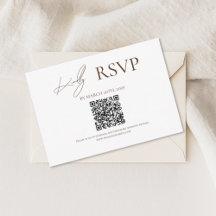 Cartes de réponse de mariage Brown Where Forever B