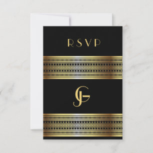 Cartes de réponse de mariage gay/lesbien noir et o