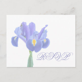 Cartes de réponse de mariage Iris