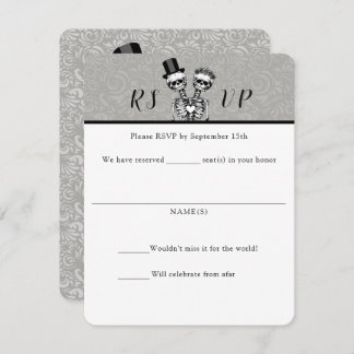 Cartes de réponse de mariage pour couple conjoints