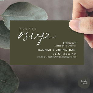 Cartes de réponse de rappel pour invitations de ma