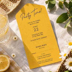 Cartes de réponse détachables pour invitations à l