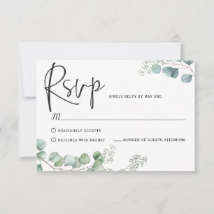 Cartes de réponse Eucalyptus,