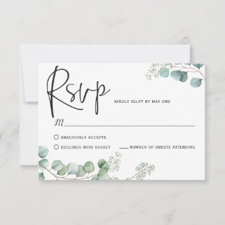 Cartes de réponse Eucalyptus,