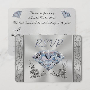 Cartes de réponse pour anniversaire ou mariage ave