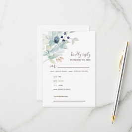 Cartes de réponse RSVP faire-part de mariage