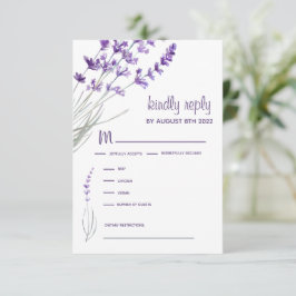 Cartes de réponse RSVP faire-part de mariage